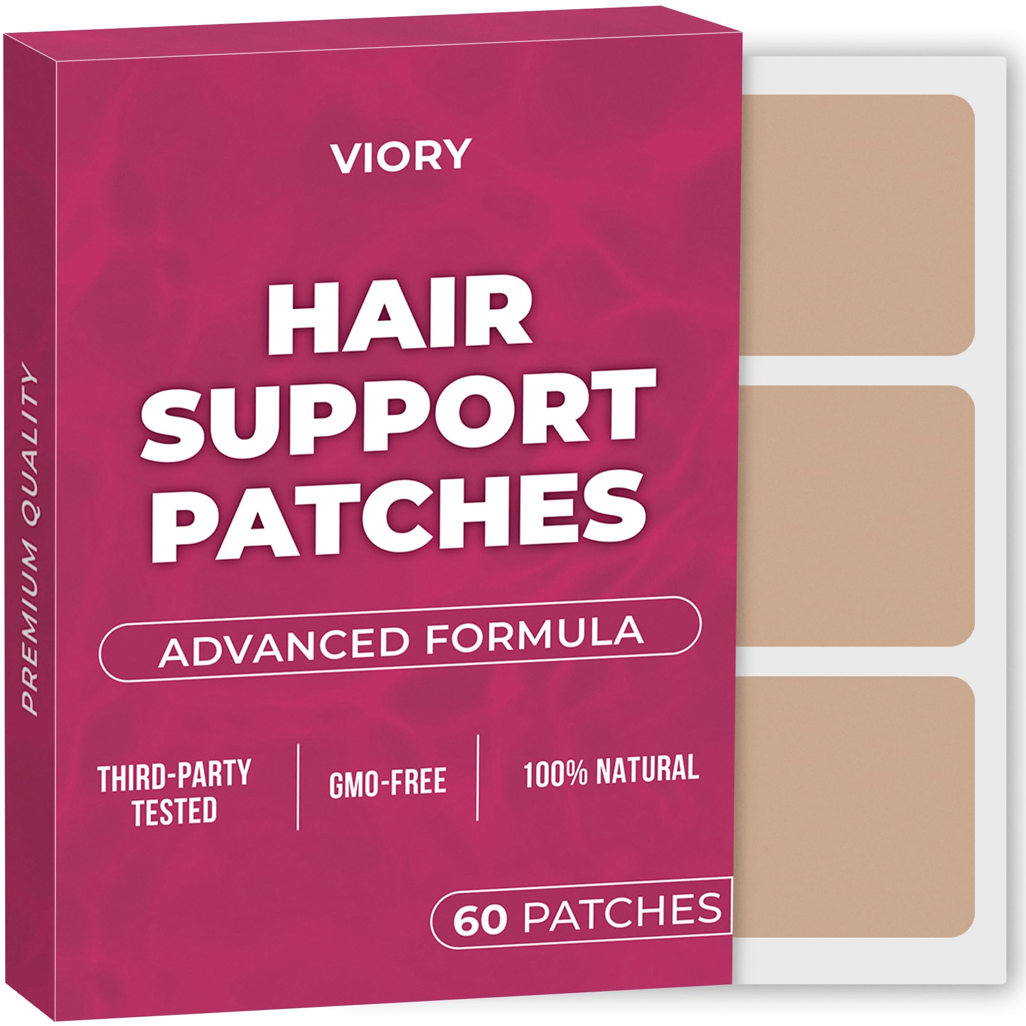 Amazon.com: VIORY Hair Support Patches (Pack of 60) - 100% Natural